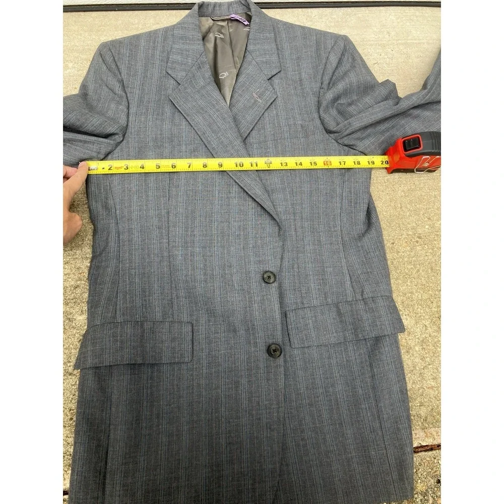 Vtg Christian Dior Mens 38R USA Grey Monsieur Blazer Sport Coat Single Breasted